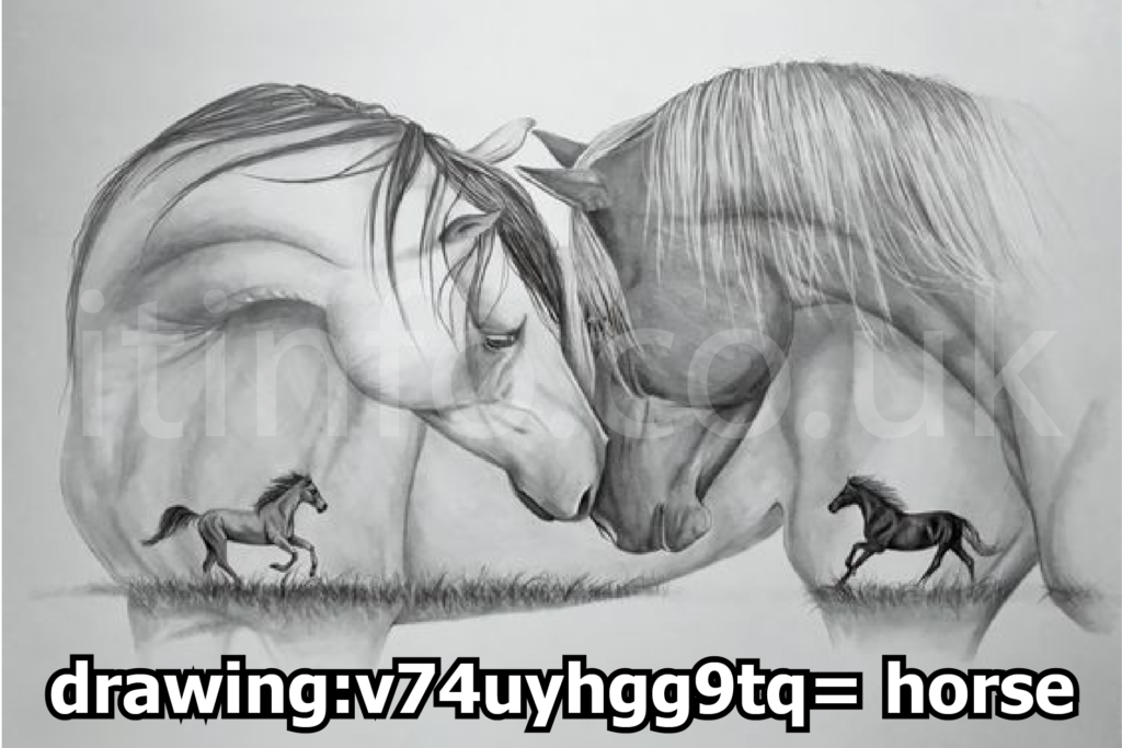 drawing:v74uyhgg9tq= horse