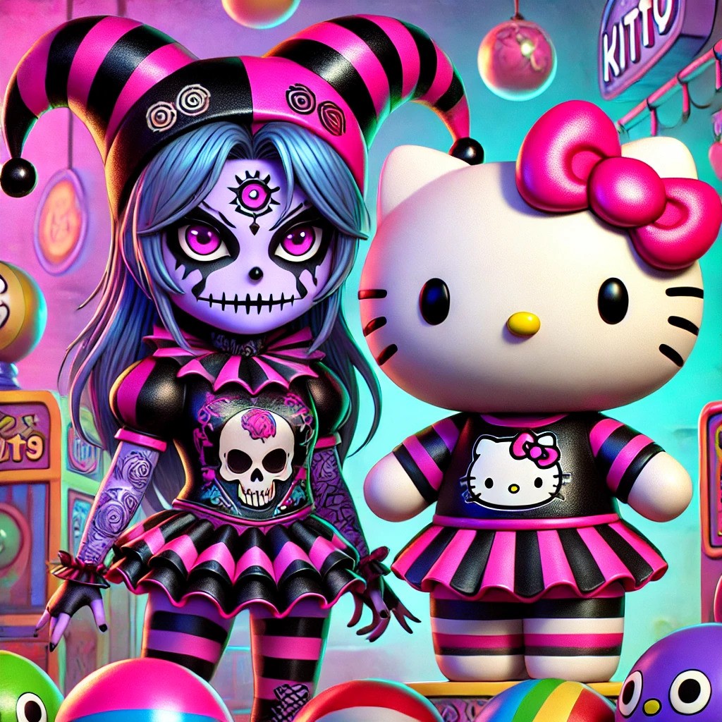 (kuromi:fox5ydxdt58= hello kitty ) Kuromi and Hello Kitty: A Journey Through Sanrio's Iconic Characters (Fox5YDXDT58)