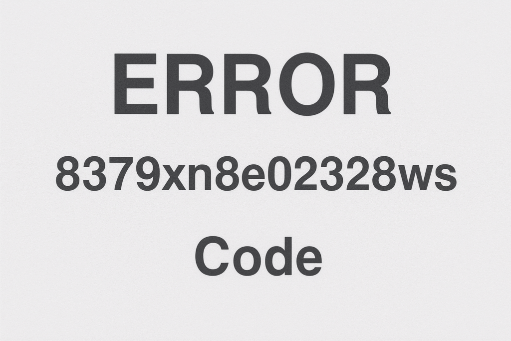 The Error 8379xnbs8e02328ws Code